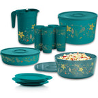 Tupperware® Holiday Holly Serving Set | Bowls, Plates, Tumblers & Pitcher