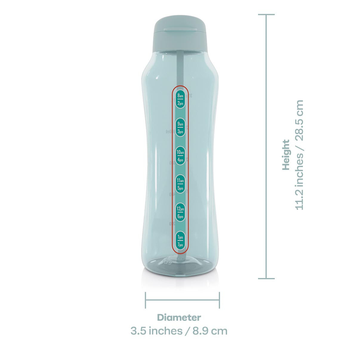 Tupperware® AquaVibe® Water Bottle | Straw, Spout & Hydration Tracker