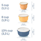 Tupperware® 3-pc Multipurpose Mixing Bowl Set for Food Prep and Storage