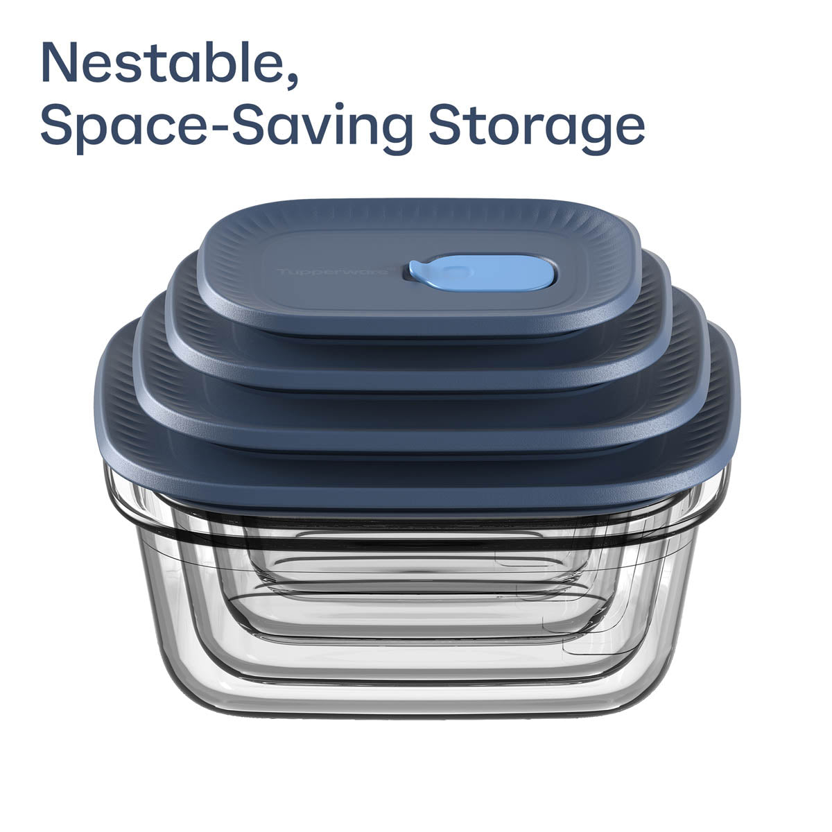 Tupperware Voila™ Glass Food Storage Container | Rectangular Large