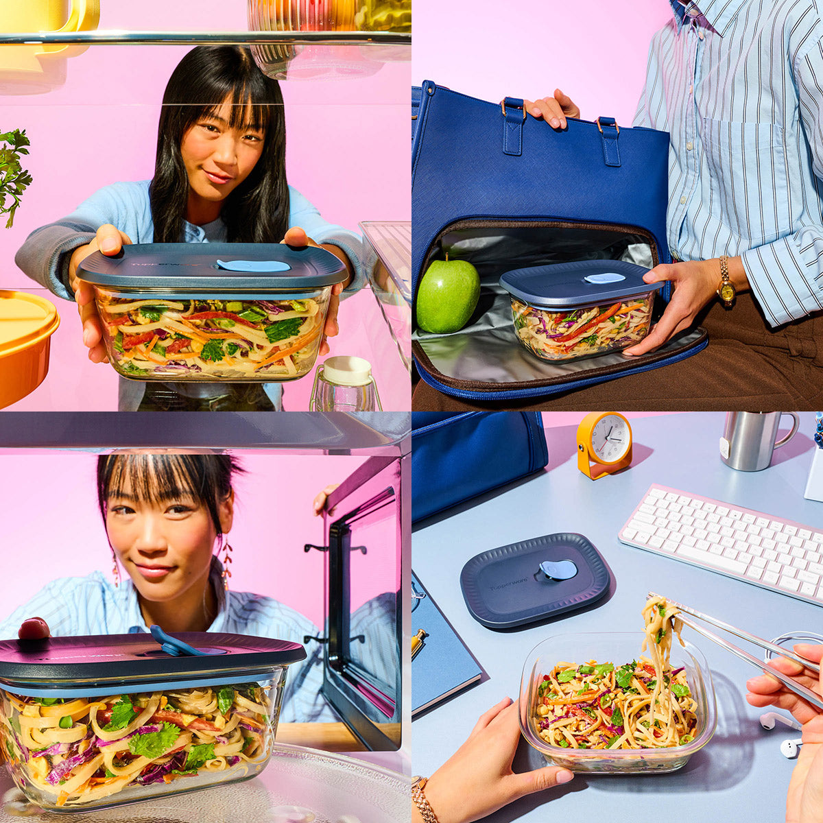 Tupperware Voila™ Glass Food Storage Container | Rectangular Medium